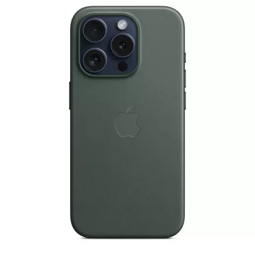Оригінальний чохол Apple FineWoven Case with MagSafe Evergreen для iPhone 15 Pro Max (MT503)