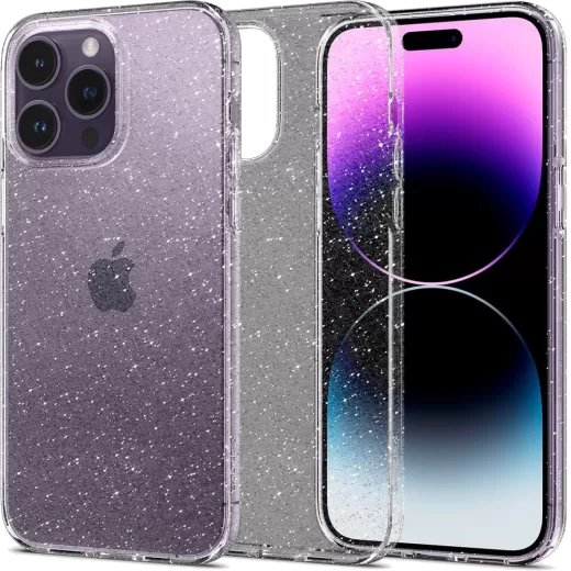 Чехол Spigen Liquid Crystal Glitter Crystal Quartz для iPhone 14 Pro Max  (ACS04810)