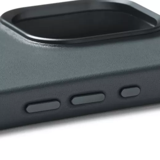 Кожаный чехол Mujjo Maizcase Case Steel Blue для iPhone 15 Pro Max