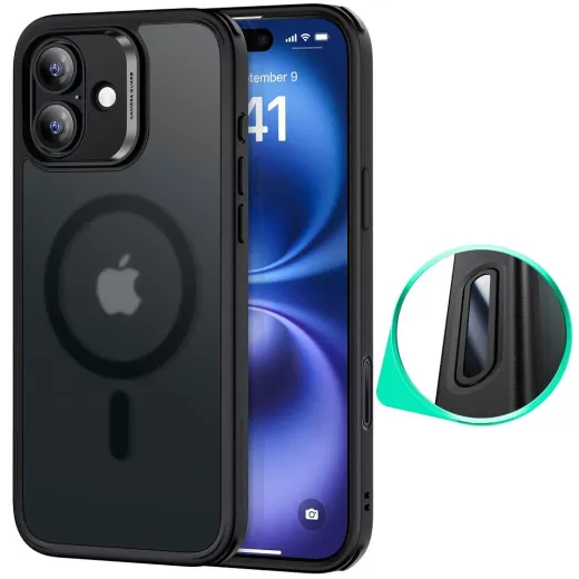 Чохол ESR HaloLock Classic Hybrid Case (Camera Control) Frosted Black для iPhone 16 (1A81600201)