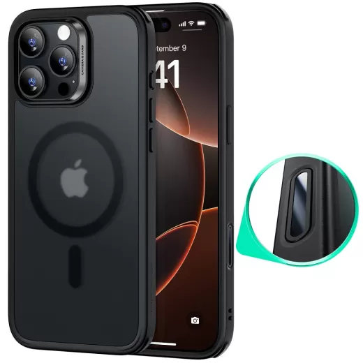 Чехол ESR Classic Hybrid Case (HaloLock) (Camera Control) Frosted Black для iPhone 16 Pro Max (1A81900201)
