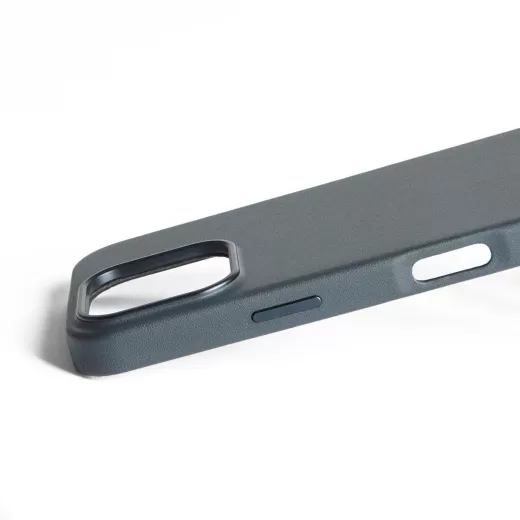 Чохол з еко-шкіри Mujjo MaizCase Case Steel Blue для iPhone 16 Pro
