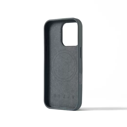 Чохол з еко-шкіри Mujjo MaizCase Case Steel Blue для iPhone 16 Pro