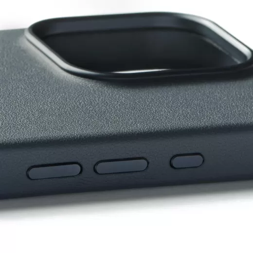 Чохол з еко-шкіри Mujjo MaizCase Case Steel Blue для iPhone 16 Pro