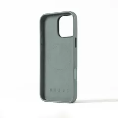 Шкіряний чохол Mujjo Full Leather Case Green Smoke для iPhone 16 Pro Max