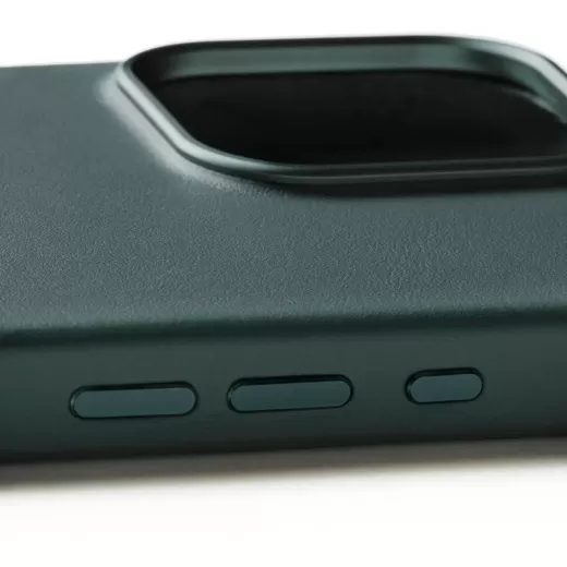 Кожаный чехол Mujjo Full Leather Case Livid Green для iPhone 16 Pro Max