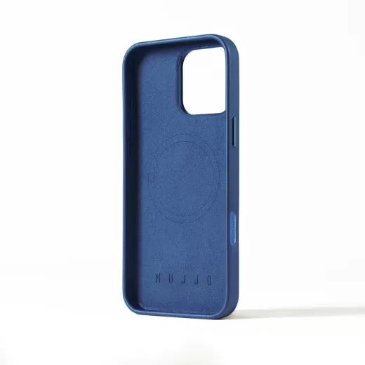 Шкіряний чохол Mujjo Full Leather Case Monaco Blue для iPhone 16 Pro Max