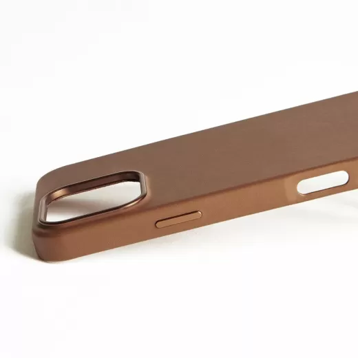 Кожаный чехол Mujjo Full Leather Case Dark Tan для iPhone 16 Pro Max