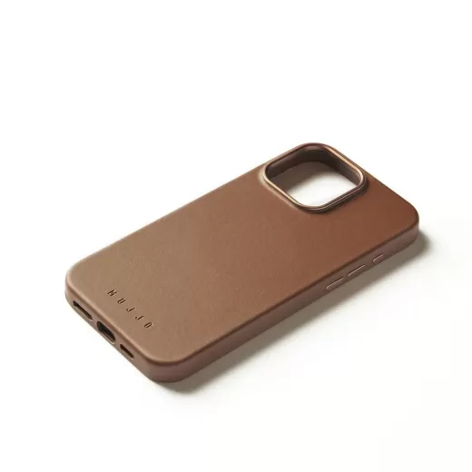 Кожаный чехол Mujjo Full Leather Case Dark Tan для iPhone 16 Pro Max