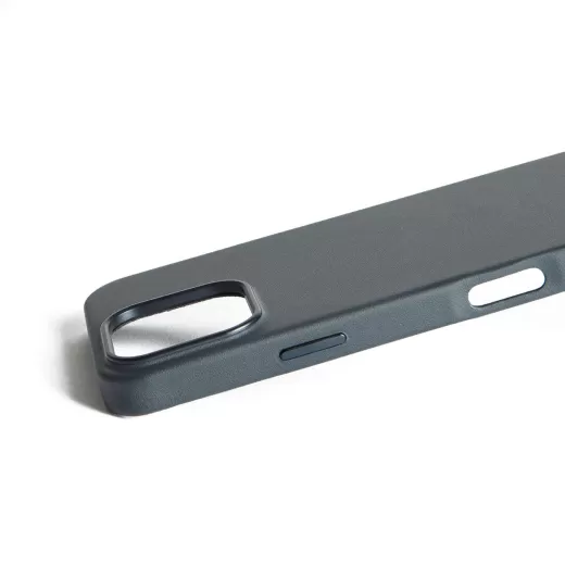 Чохол з еко-шкіри Mujjo MaizCase Case Steel Blue для iPhone 16 Pro Max