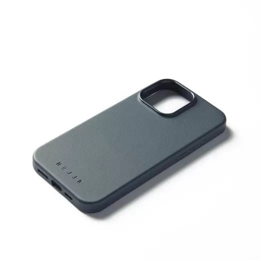 Чохол з еко-шкіри Mujjo MaizCase Case Steel Blue для iPhone 16 Pro Max