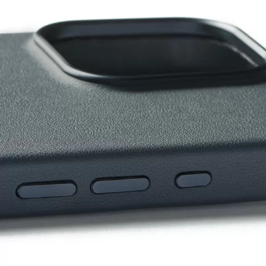 Чохол з еко-шкіри Mujjo MaizCase Case Steel Blue для iPhone 16 Pro Max