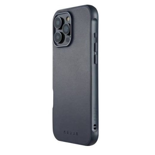 Шкіряний чохол Mujjo Shield Case  Steel Blue для iPhone 16 Pro Max