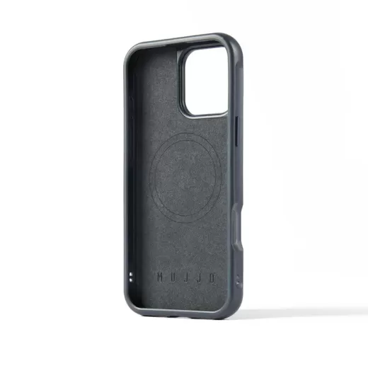 Шкіряний чохол Mujjo Shield Case  Steel Blue для iPhone 16 Pro Max
