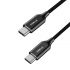 Набір кабелів iWalk 1.8M+0.3M Type-C to Type-C Data Cable Black (CSB009)