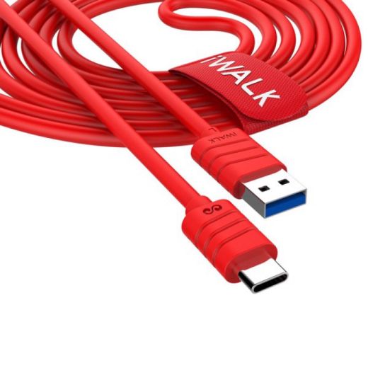 Кабель iWalk Twister C Type-C PVC Cable Red (CST013-008A)