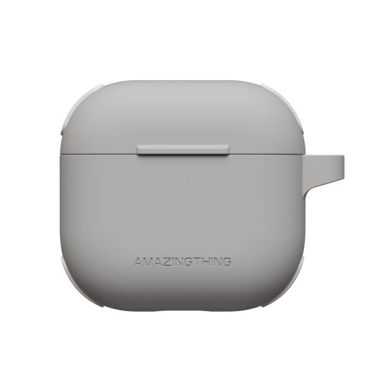 Силіконовий чохол AmazingThing Omni GripClip Case Titan Grey для Airpods 4 (APRO4OMGY)