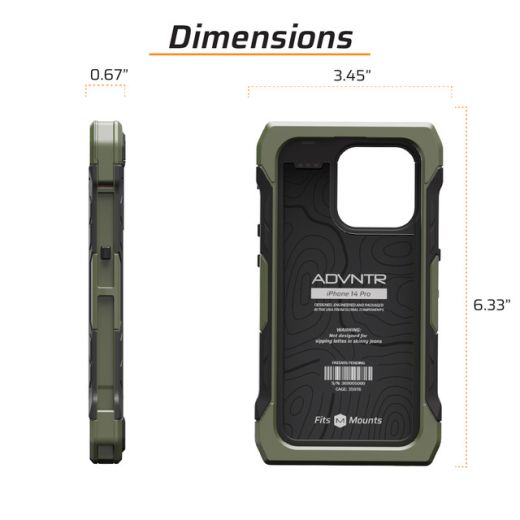 Противоударный чехол Juggernaut.Case ADVNTR Olive Drap для iPhone 14 Pro (JG.ADVNTR.IP14PRO-OD)