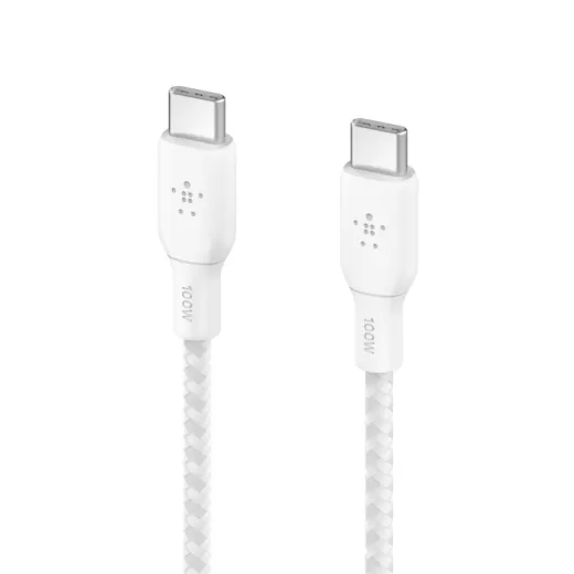 Кабель Belkin BoostCharge USB-C to USB-C Cable 2 метра 100W White (CAB014bt2MWH)