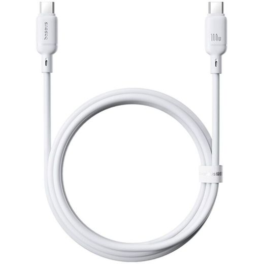 Кабель Baseus Silky Series Type-C to Type-C 100W 1m White (P10377704213-00)