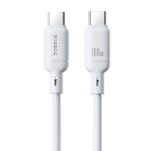 Кабель Baseus Silky Series Type-C to Type-C 100W 1m White (P10377704213-00)