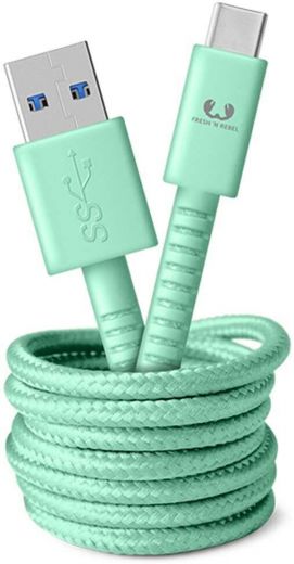 Кабель Fresh 'N Rebel Fabriq USB-C Cable 1,5m Peppermint (2CCF150PT)