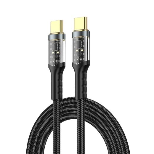Кабель WIWU [Wi-C016] Geek Series USB-C to USB-C 100W 1.2м Black