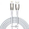 Кабель Baseus Glimmer Series Fast Charging Data Cable USB to iP Ligtning 2.4A 1м White (CADH000202)