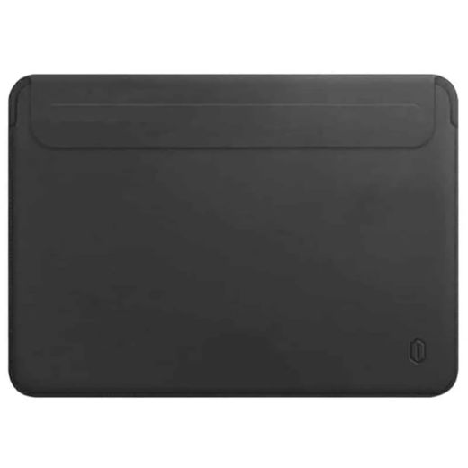 Чехол-папка WIWU Velcro Skin Pro III Leather Black для MacBook Air 13.6" M2 | M3 (2023 | 2024) | Pro 13" (2018 | 2019 | 2020 | M1) | Air 13"