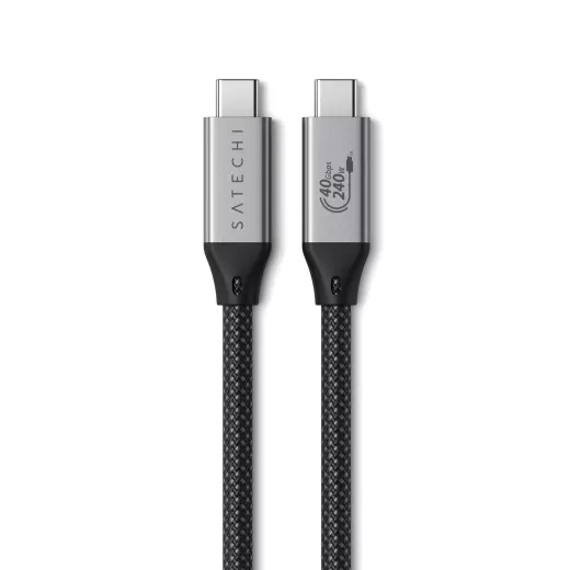 Кабель Satechi USB4 Pro 240W Space Gray 1.2 метра (ST-YU4120M)