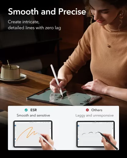 Стілус ESR Digital Pencil Pro Silver для iPad