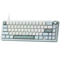Клавіатура Royal Kludge R65 Wired Keyboard UA\RU\ENG Cherry Profile (Chartreuse Switch) Green Sand (RK-R65UARUENG-CHP-CS-GS)