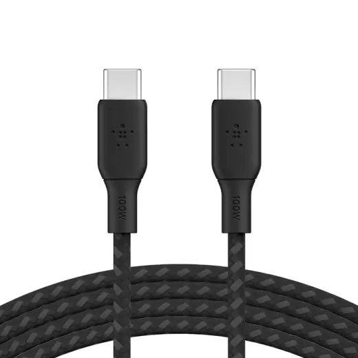 Кабель Belkin BoostCharge USB-C to USB-C Cable 2 метра 100W Black (CAB014bt2MBK)