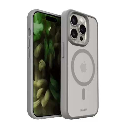 Чохол Laut HUEX PROTECT with MagSafe Grey для iPhone 15 Pro (L_IP23B_HPT_GY)