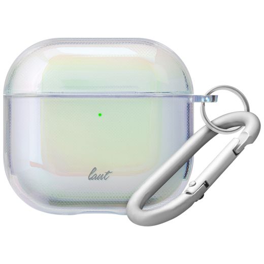 Чохол з карабіном Laut HOLO Pearl для AirPods 4 (2024) (L_AP5_HO_W)
