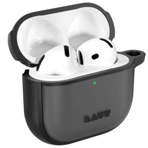 Чехол с карабином Laut HUEX Protect Black для AirPods 4 (2024) (L_AP5_HPT_BK)