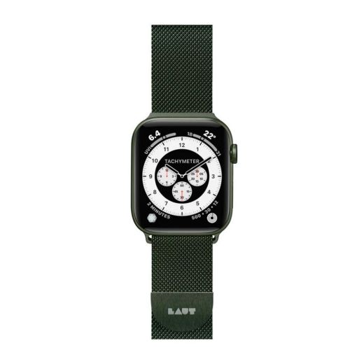 Металлический ремешок Laut Steel Loop Strap Green (L_AWL_ST_BL) для Apple Watch 45mm | 44mm | 42mm