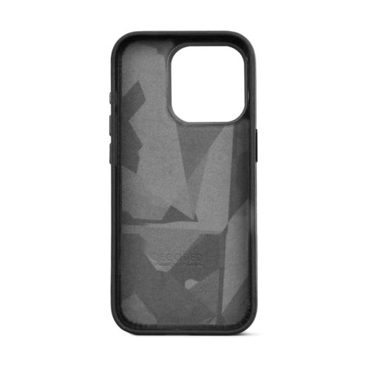 Кожаный чехол Decoded Leather Back Cover Black для iPhone 15 Pro Max