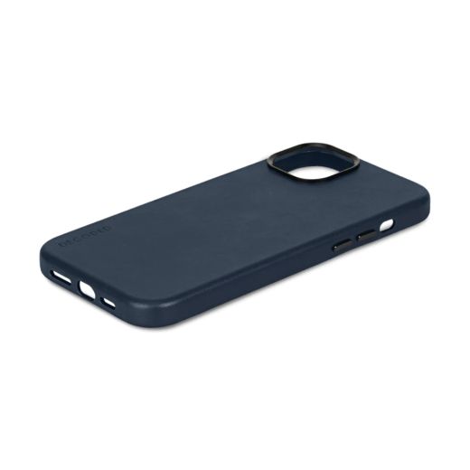 Кожаный чехол Decoded Leather Back Cover True Navy для iPhone 15 Pro Max
