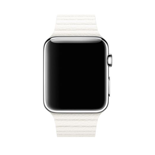 Ремешок Apple Leather Loop White (High copy) для Apple Watch 42/44mm