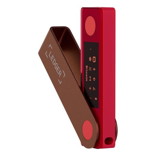 Холодний гаманець для криптовалюти Ledger Nano X Ruby Red
