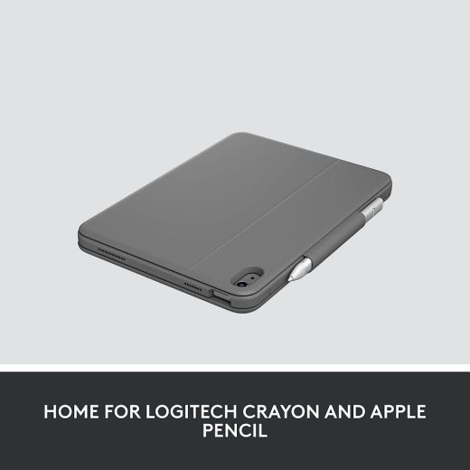 Чохол-клавіатура Logitech Rugged Folio Graphite для iPad 10.9" (10-е покоління)