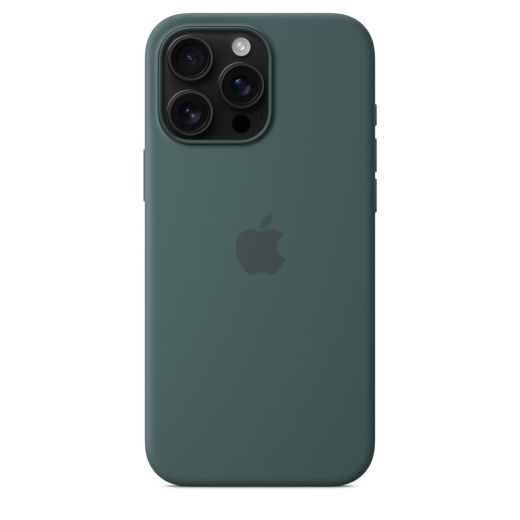 Оригинальный силиконовый чехол Apple Silicone Case with MagSafe Lake Greent для iPhone 16 Pro (MYYR3)