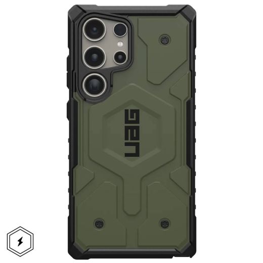 Противоударный чехол UAG Pathfinder MagSafe Olive Drab для Samsung Galaxy S24 Ultra (214424117272)