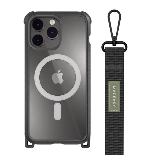 Чохол з ремінцем SwitchEasy Odyssey+ with MagSafe Metal Black для iPhone 14 Pro (MPH67P054MT22)