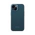 Карбоновий чохол Pitaka MagEZ Case Pro 4 1500D Black/Blue (Twill) для iPhone 15 Plus