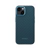 Карбоновий чохол Pitaka MagEZ Case Pro 4 1500D Black/Blue (Twill) для iPhone 15