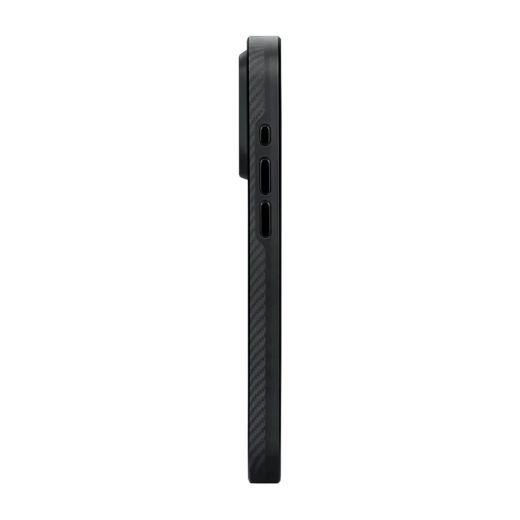 Карбоновий чохол Pitaka MagEZ Case Pro 4 600D Black/Grey (Twill) для iPhone 15 Pro (KI1501PPA)