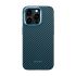 Карбоновый чехол Pitaka MagEZ Case Pro 4 1500D Black/Blue (Twill) для iPhone 15 Pro (KI1508PPA)
