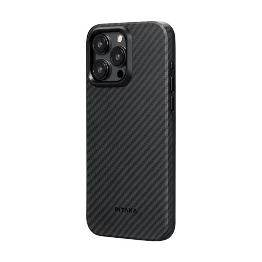 Карбоновый чехол Pitaka MagEZ Case Pro 4 1500D Black/Grey (Twill) для iPhone 15 Pro Max (KI1501PMP)